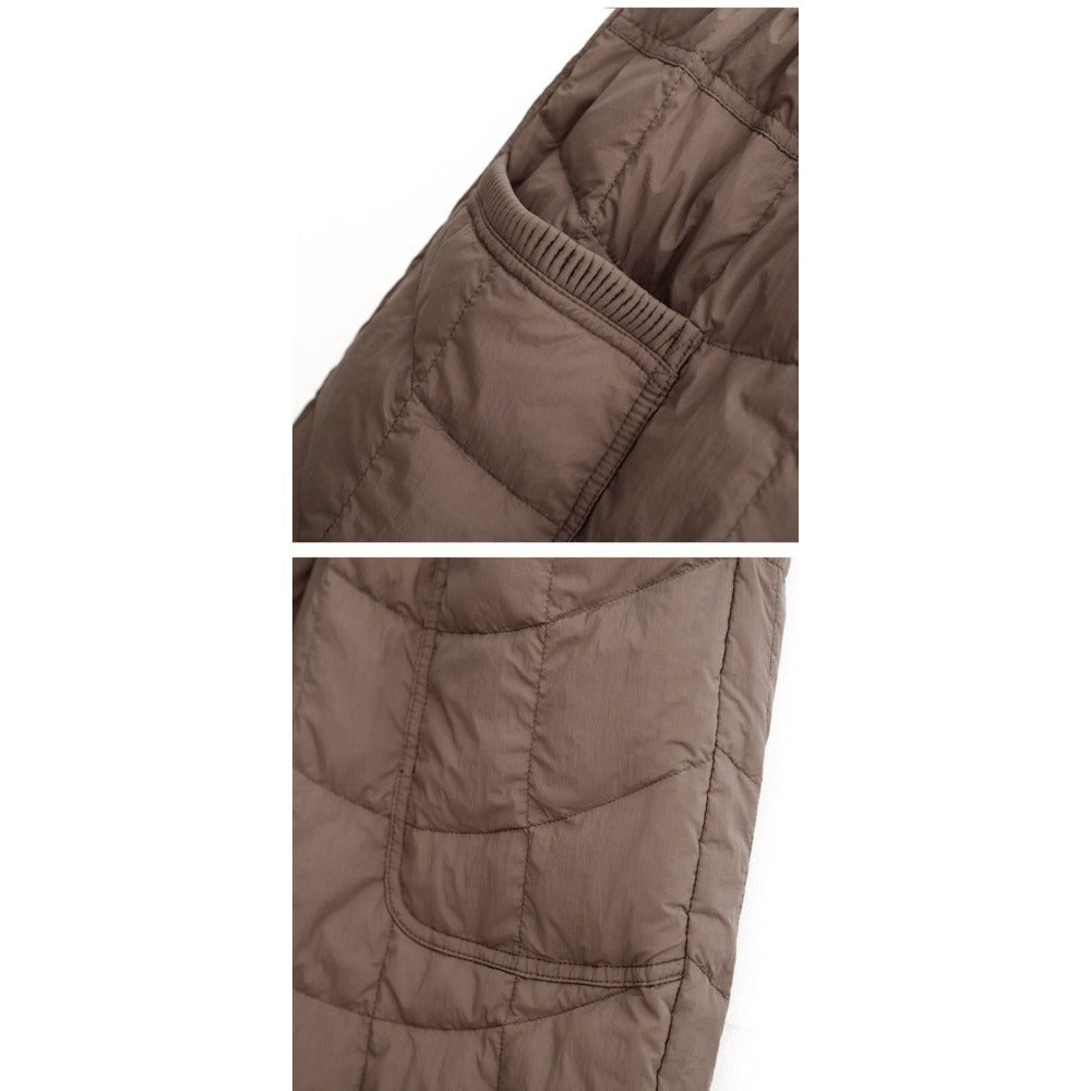 Quilted Harem Pants with Pockets for Women - Eliana