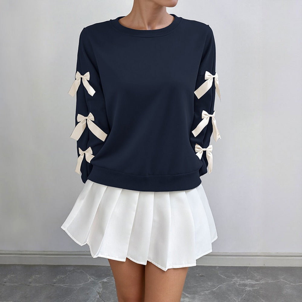 Sweatshirt with Bow Detail for Women - Rossella