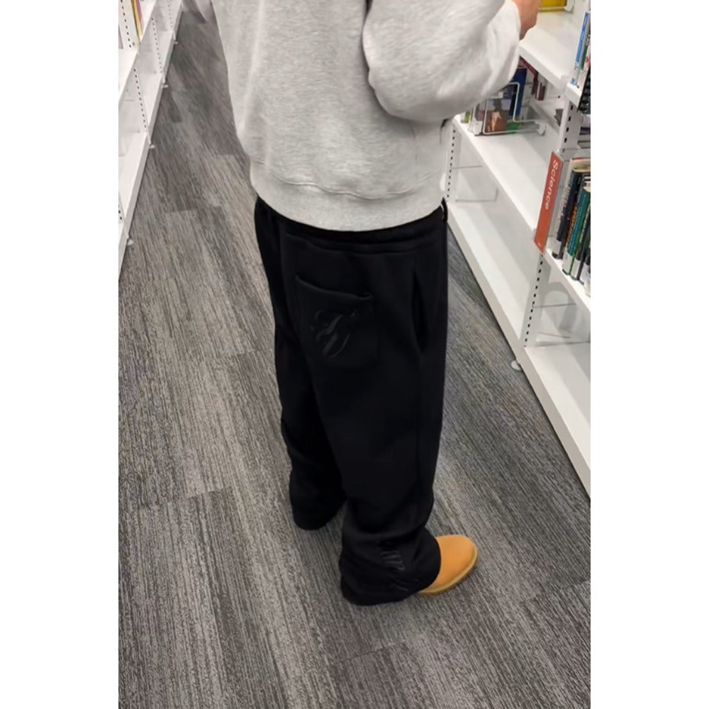 Wide Leg Sweatpants with Drawstring for Men and Women - Ide