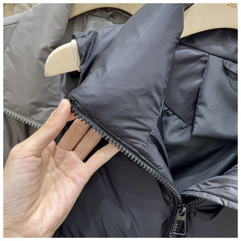 Puffer Vest with High Collar for Women - Greta