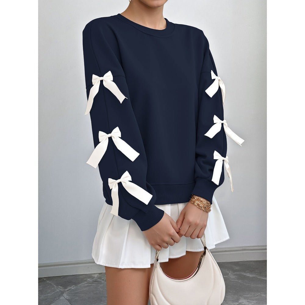Sweatshirt with Bow Detail for Women - Rossella
