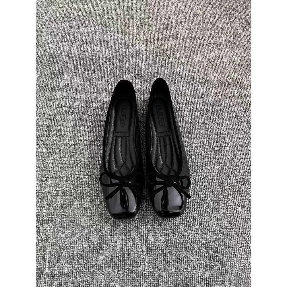 Patent Leather Ballet Flats for Women - Eva