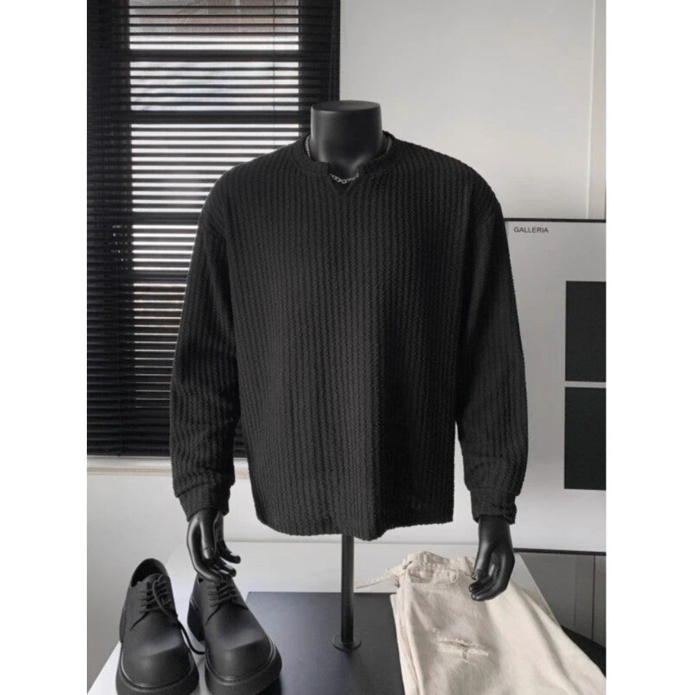 Long Sleeve Waffle Knit Shirt for Men - Daria