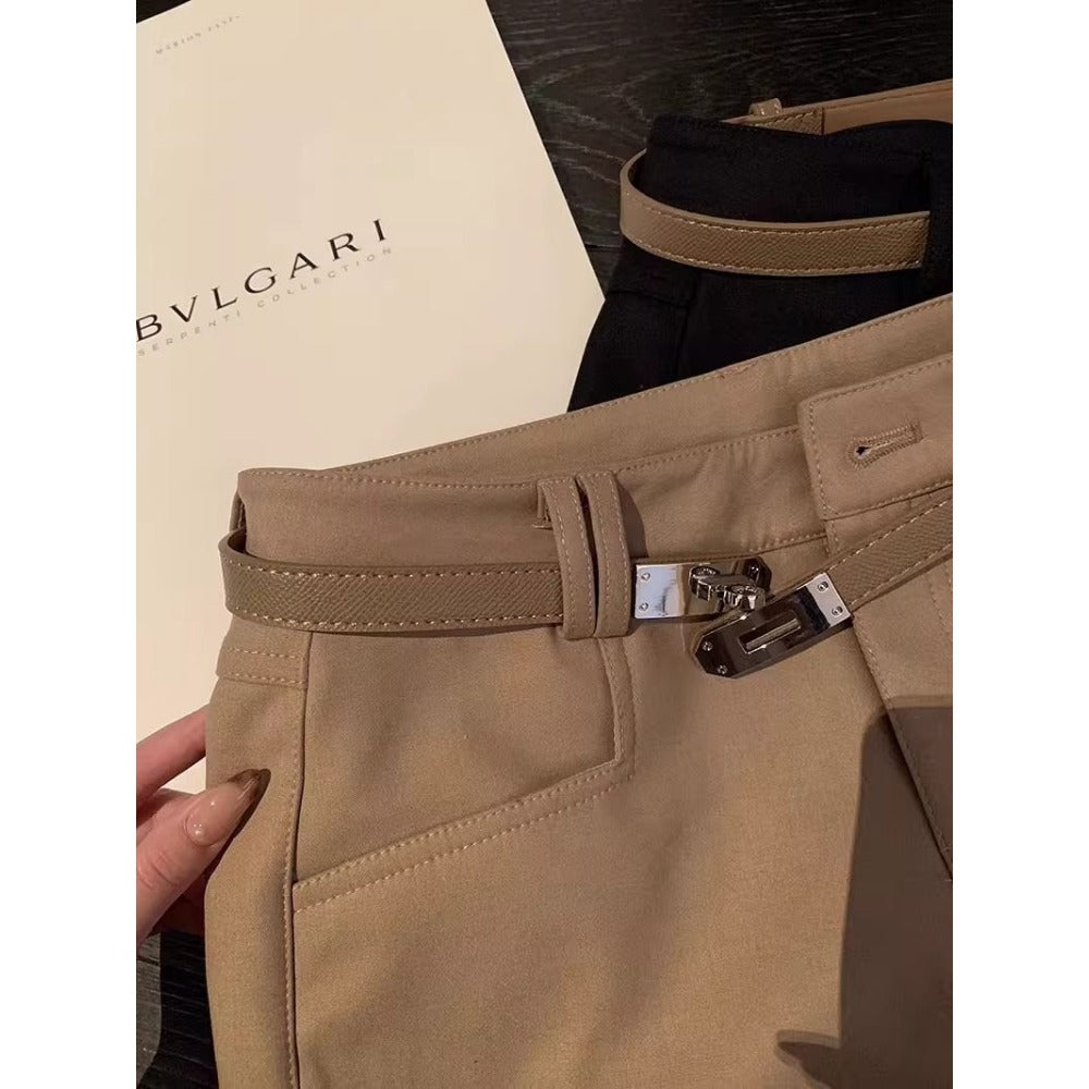 High Waist Belted Shorts for Women - Norma