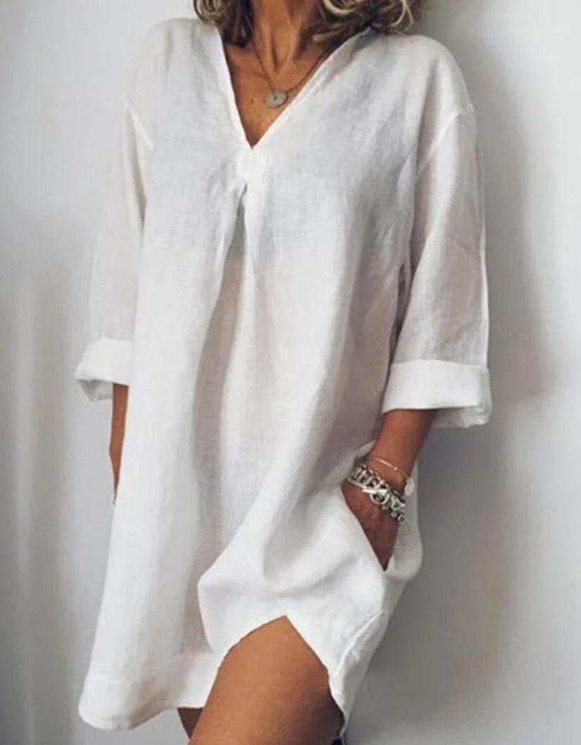 Women’s Casual Summer Dress with Short Sleeves