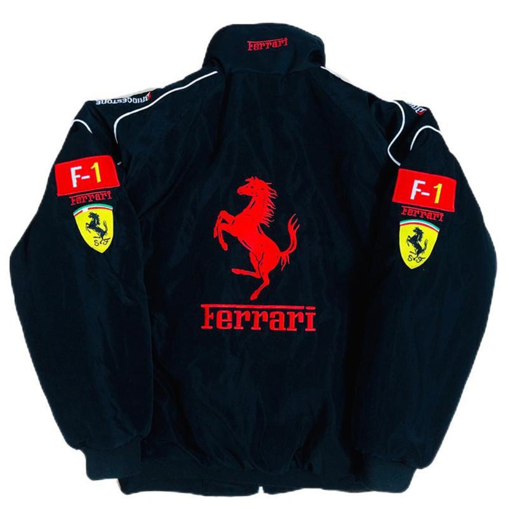 Racing Jacket with Embroidered Logos for Women - Agnese
