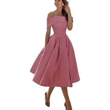 Timeless Off-Shoulder Midi Dress for Women