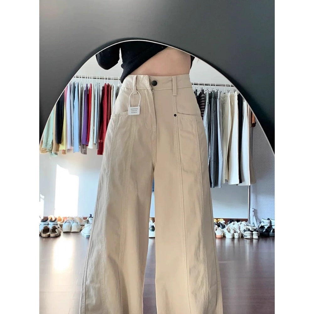 High Waist Wide Leg Pants for Women - Simona