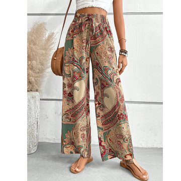 Boho Style Wide Leg Pants for Women