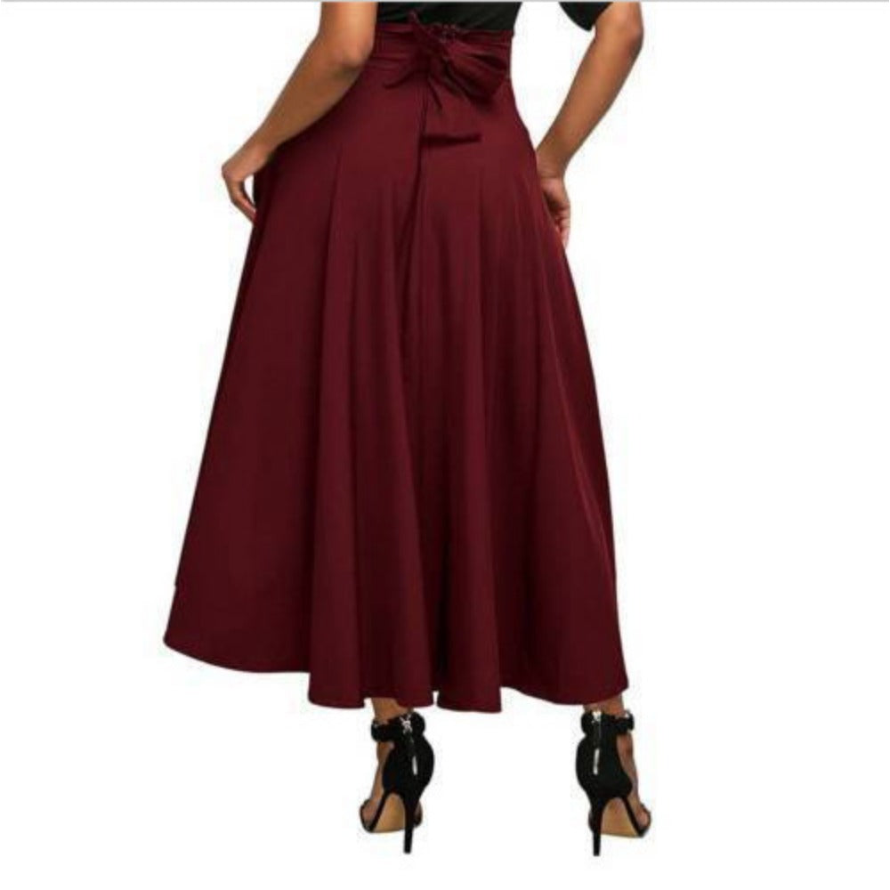 High-Waist A-Line Maxi Skirt for Women - Arianna