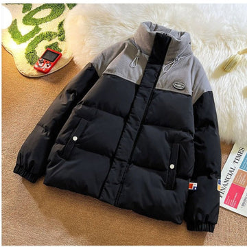 Puffer Jacket with High Collar for Women - Liberata