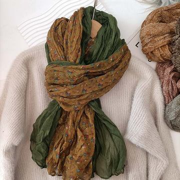 Floral Print Long Scarf for Women - Vittoria