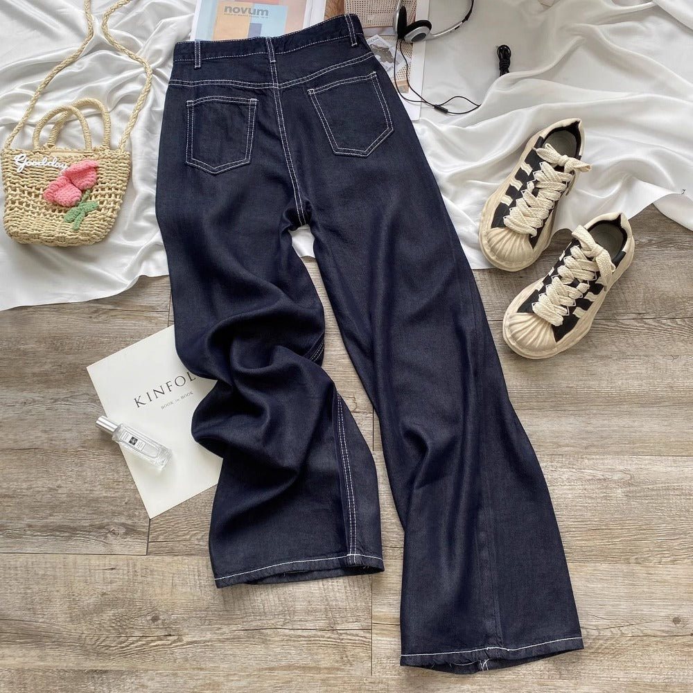 High Waisted Wide Leg Jeans for Women - Sheila