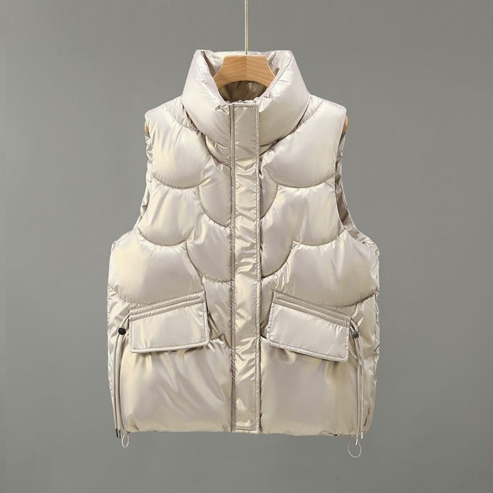 Puffer Vest with Zipper Pockets for Men - Giorgia