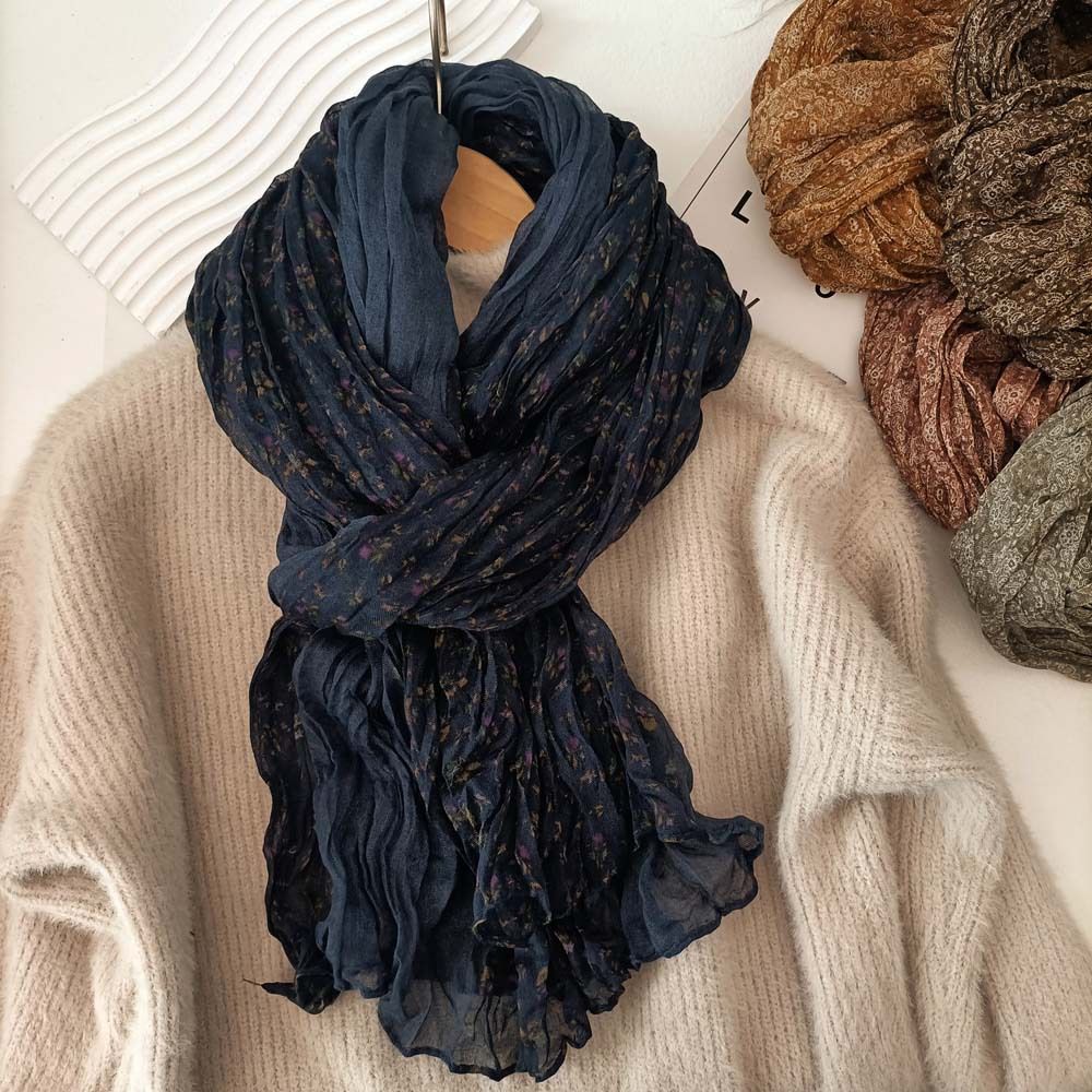 Floral Print Long Scarf for Women - Vittoria