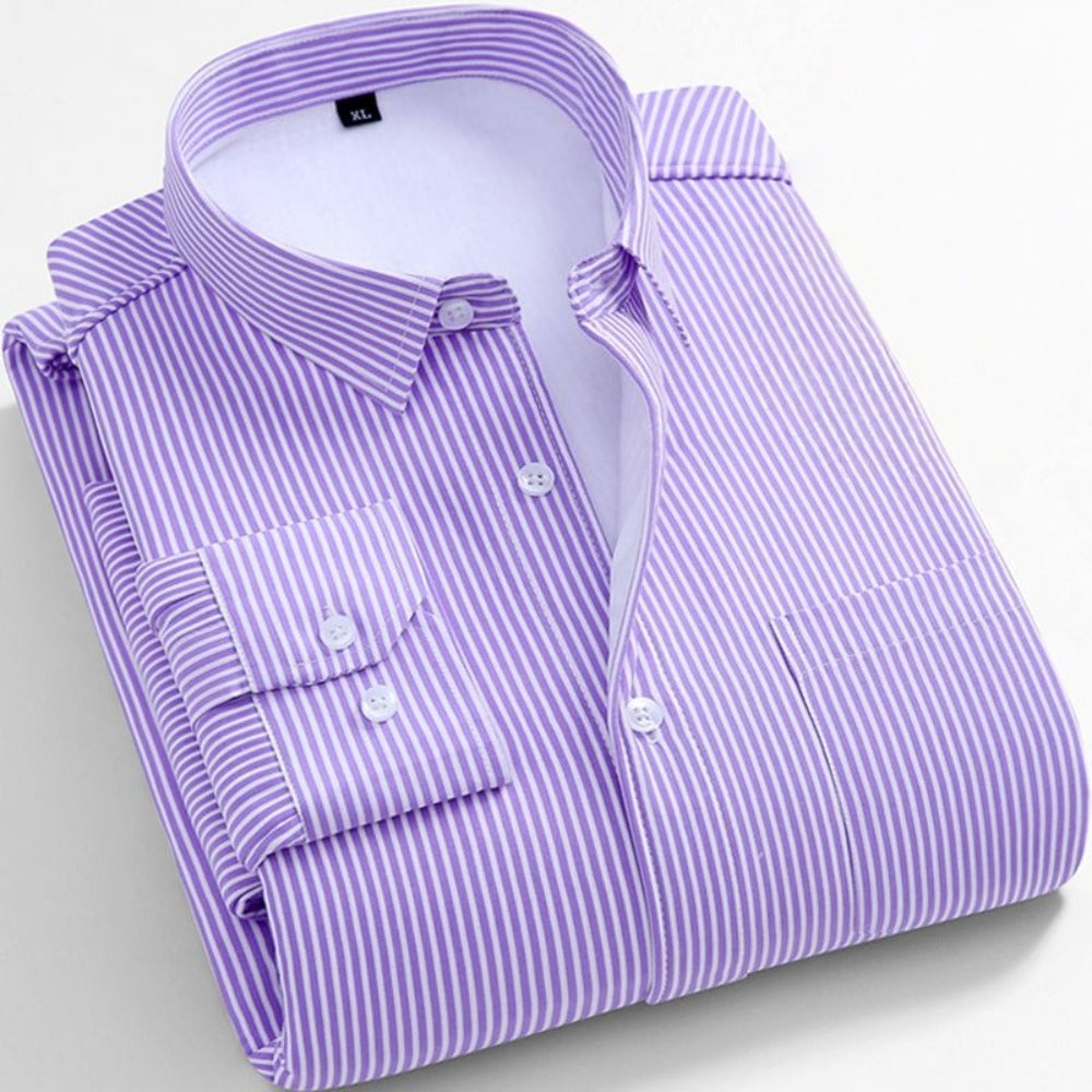 Striped Fleece Shirt for Men - Tina