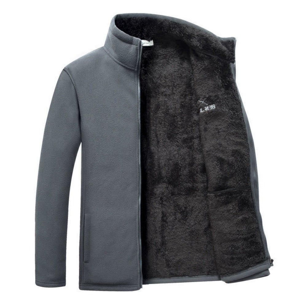 Fleece Lined Zip Up Jacket for Men - Antonietta