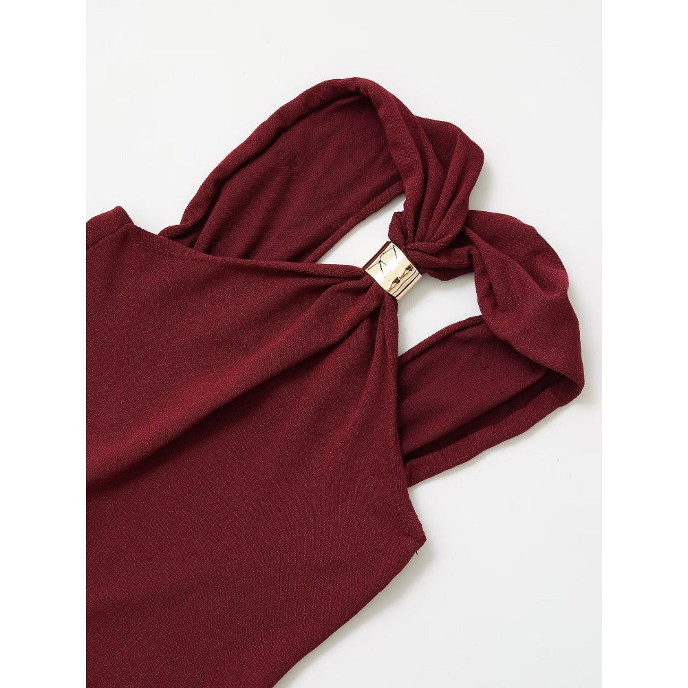 Sleeveless Knot Strap Tank Top in Multiple Colors for Women - Livia