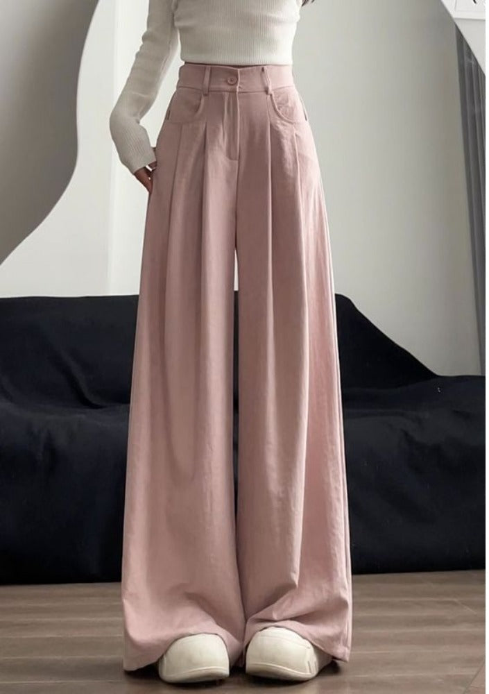 High Waist Wide Leg Pants for Women - Sara