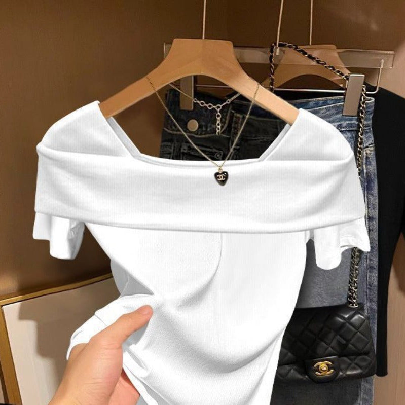 Off Shoulder Short Sleeve Top for Women - Alessia