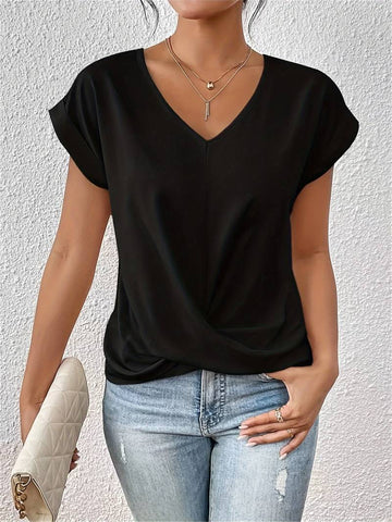 Breathable Summer Short Sleeve Top for Women – Lightweight & Comfortable