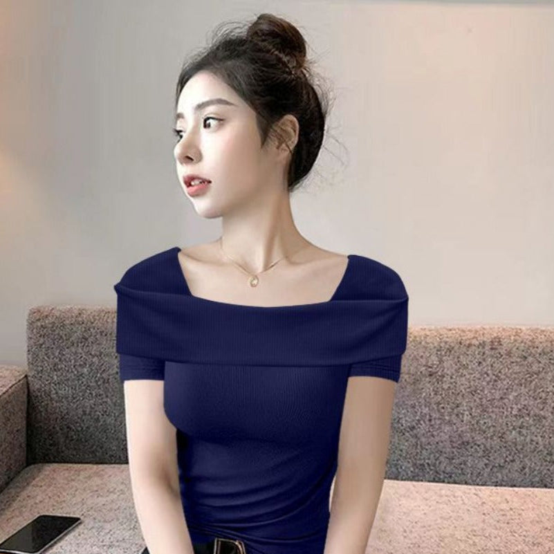 Off Shoulder Short Sleeve Top for Women - Alessia