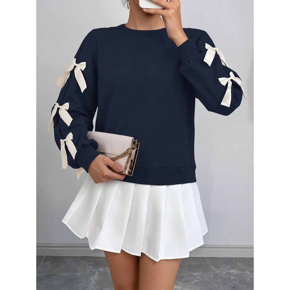 Sweatshirt with Bow Detail for Women - Rossella