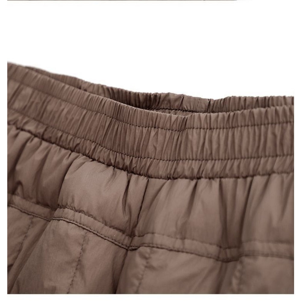 Quilted Harem Pants with Pockets for Women - Eliana