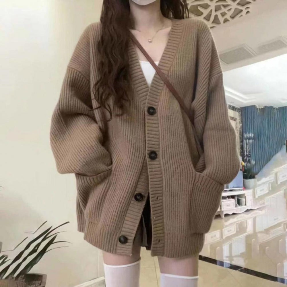 Knit Button Down Cardigan Sweater for Women - Luisa