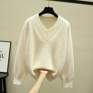 V Neck Long Sleeve Sweater for Women - Rina