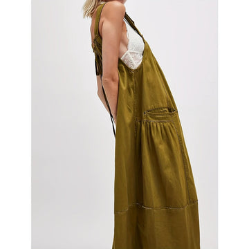 Sleeveless Maxi Dress with Pockets for Women - Maddalena