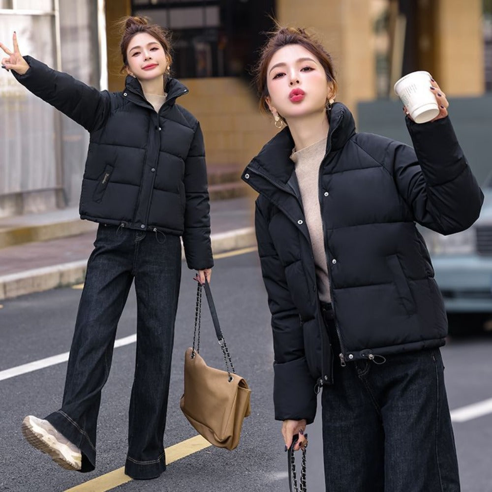 Puffer Jacket with High Collar for Women - Pina