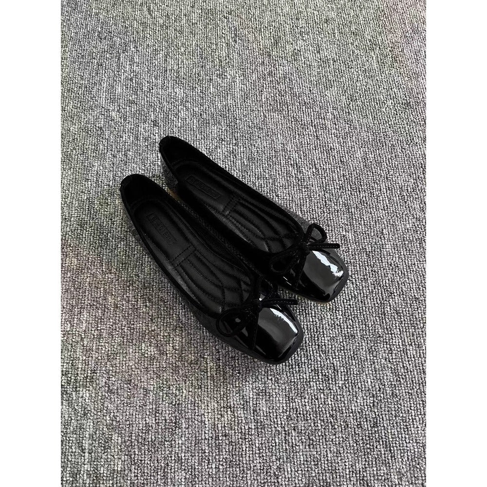 Patent Leather Ballet Flats for Women - Eva