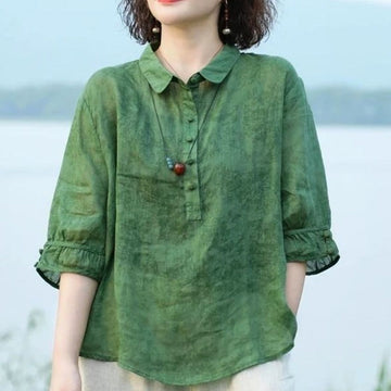Long Sleeve Button Up Shirt for Women - Caterina