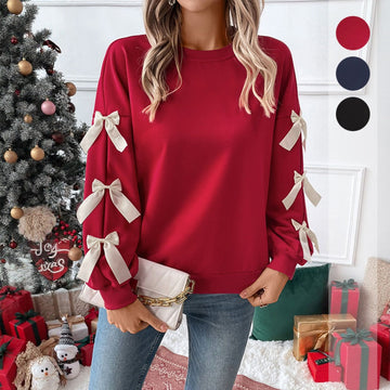 Sweatshirt with Bow Detail for Women - Rossella