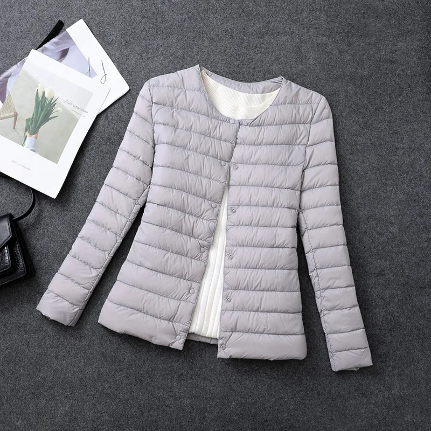 Lightweight Padded Winter Down Jacket for Women