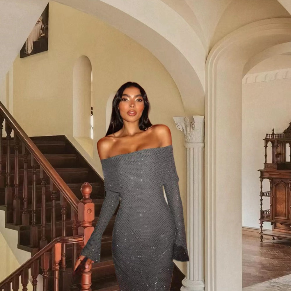 Off Shoulder Maxi Dress for Women - Beatrice