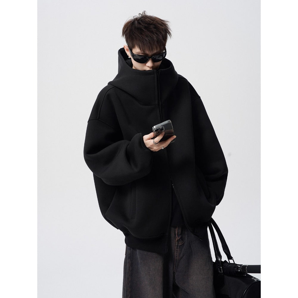 Zip Up Oversized Hoodie Sweatshirt for Men - Flavia