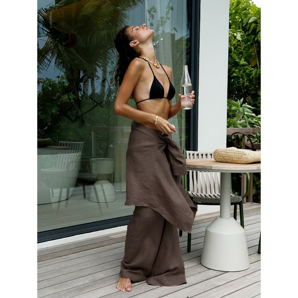 Linen Shirt and Pants Set for Women - Francesca