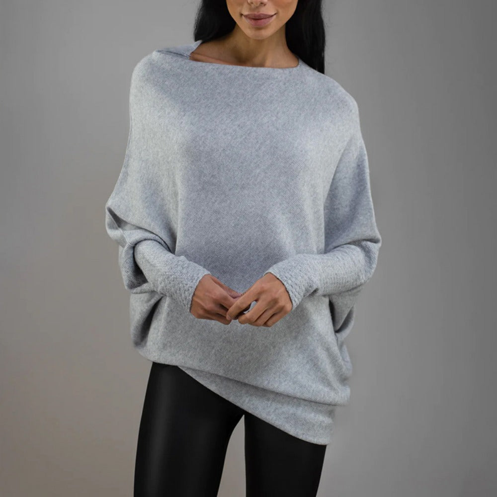 Off Shoulder Long Sleeve Sweater for Women - Annamaria