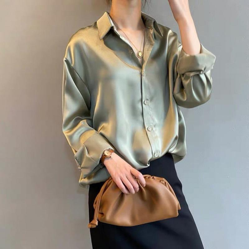 Soft Long Sleeve Blouse with Comfortable Fit for Women