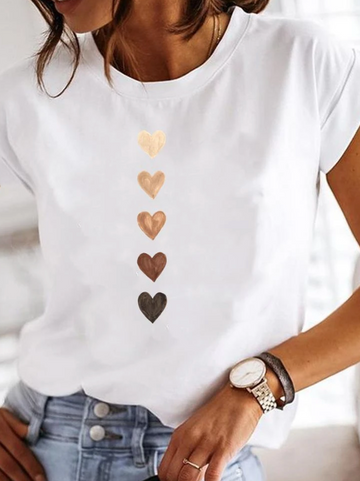 Breathable White Tee for Women – Summer Casual