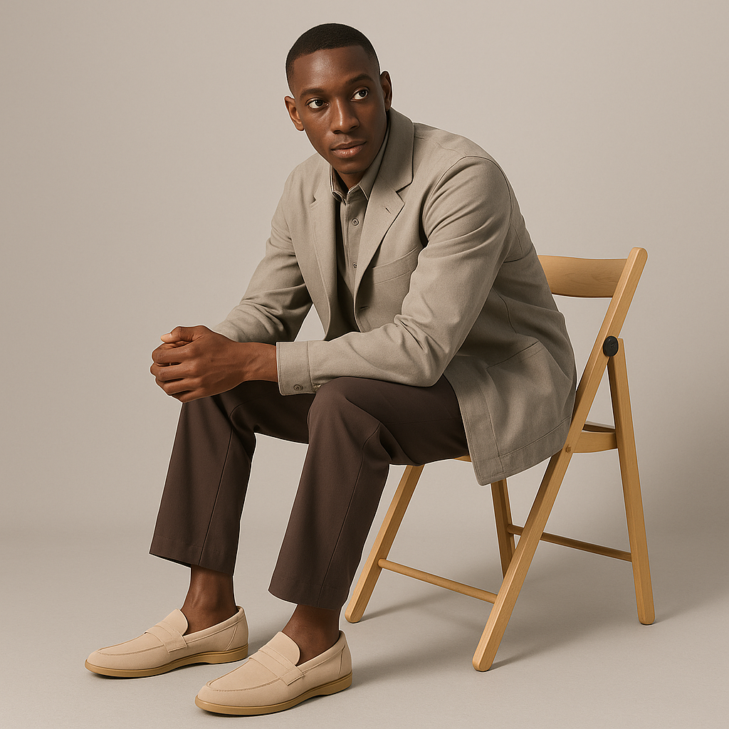 Men's Suede Slip On Loafers | Flat