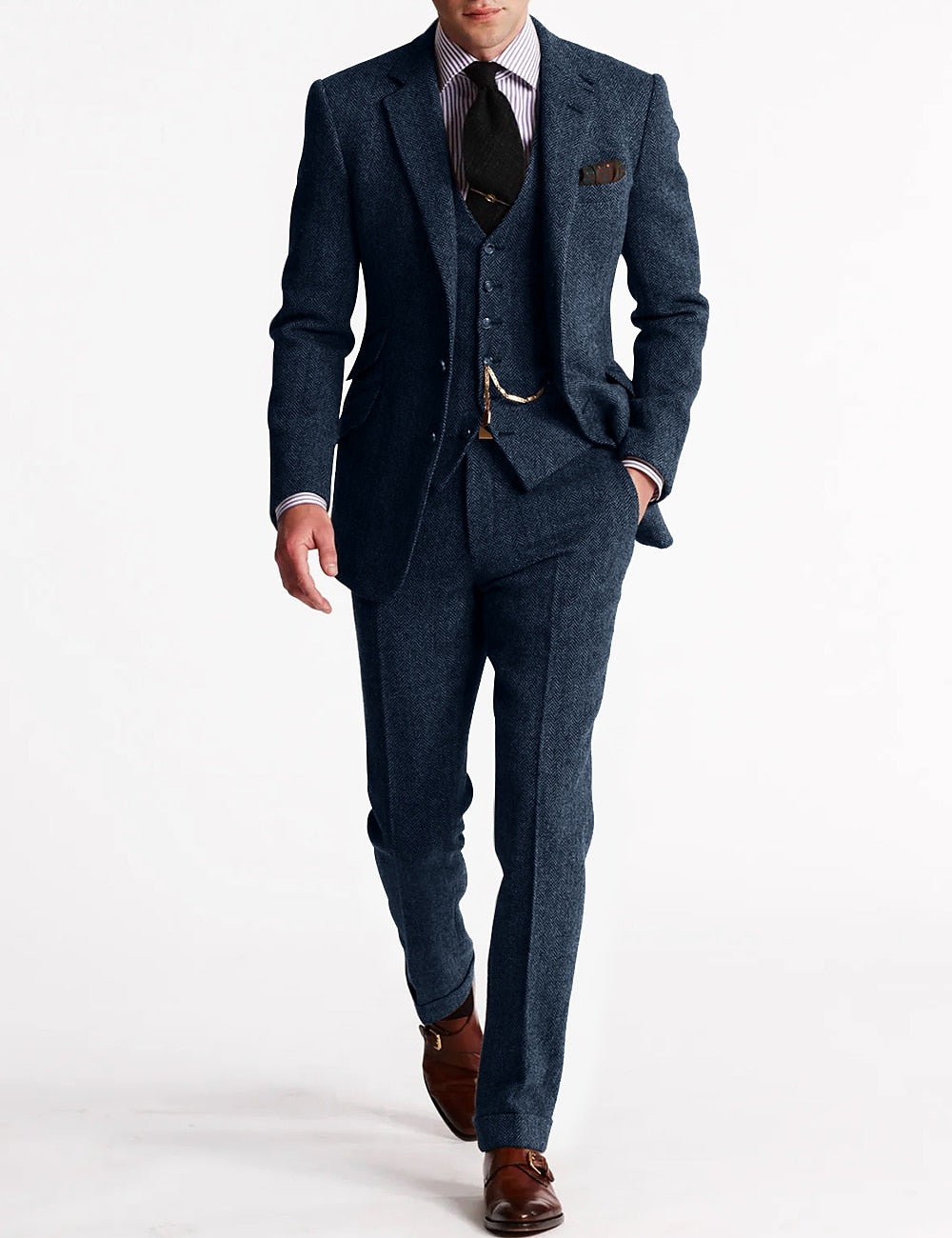 Men's Three-Piece Tweed Suits | Tuxedo