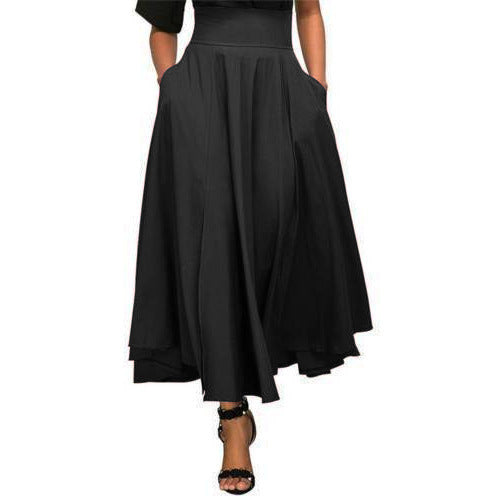 High-Waist A-Line Maxi Skirt for Women - Arianna