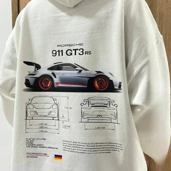 Unisex Graphic Print Racing Hoodie