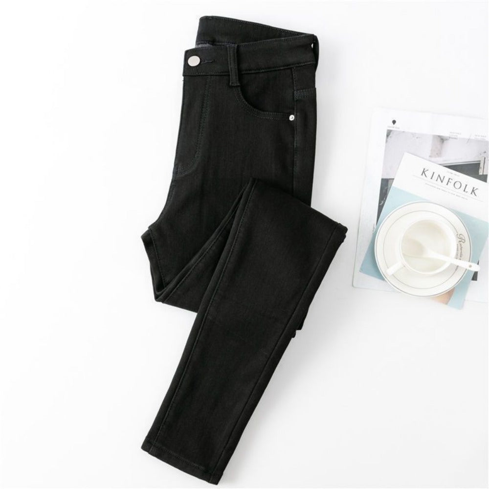 Denim Jeans with Fleece Lining for Women - Ylenia