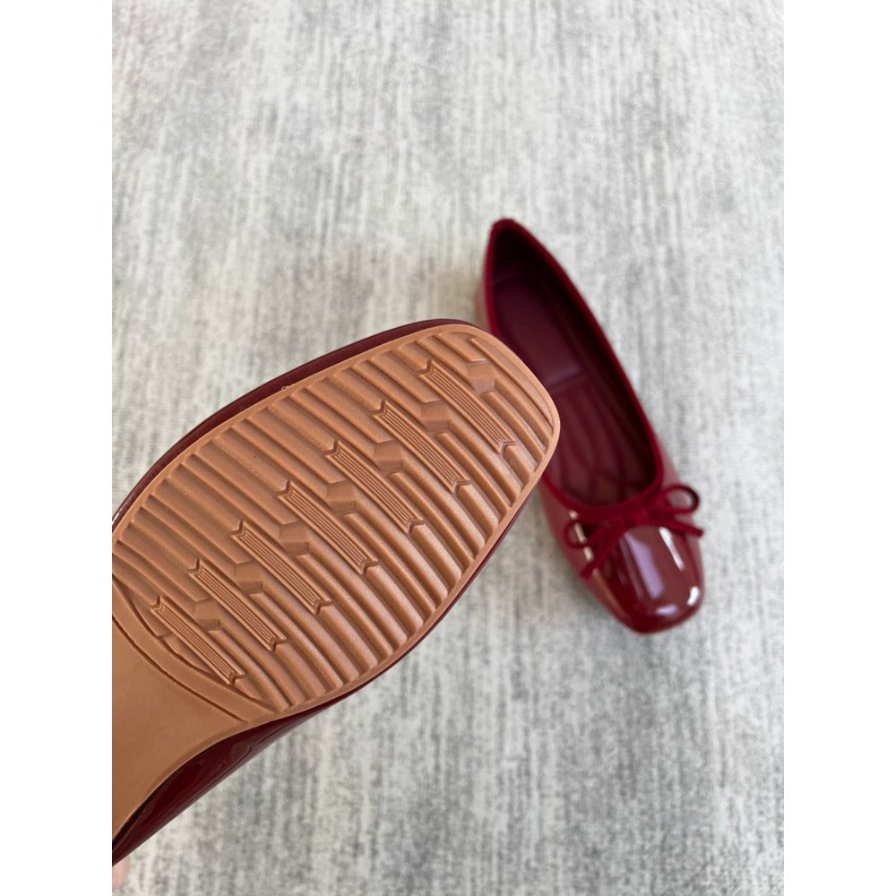 Patent Leather Ballet Flats for Women - Eva