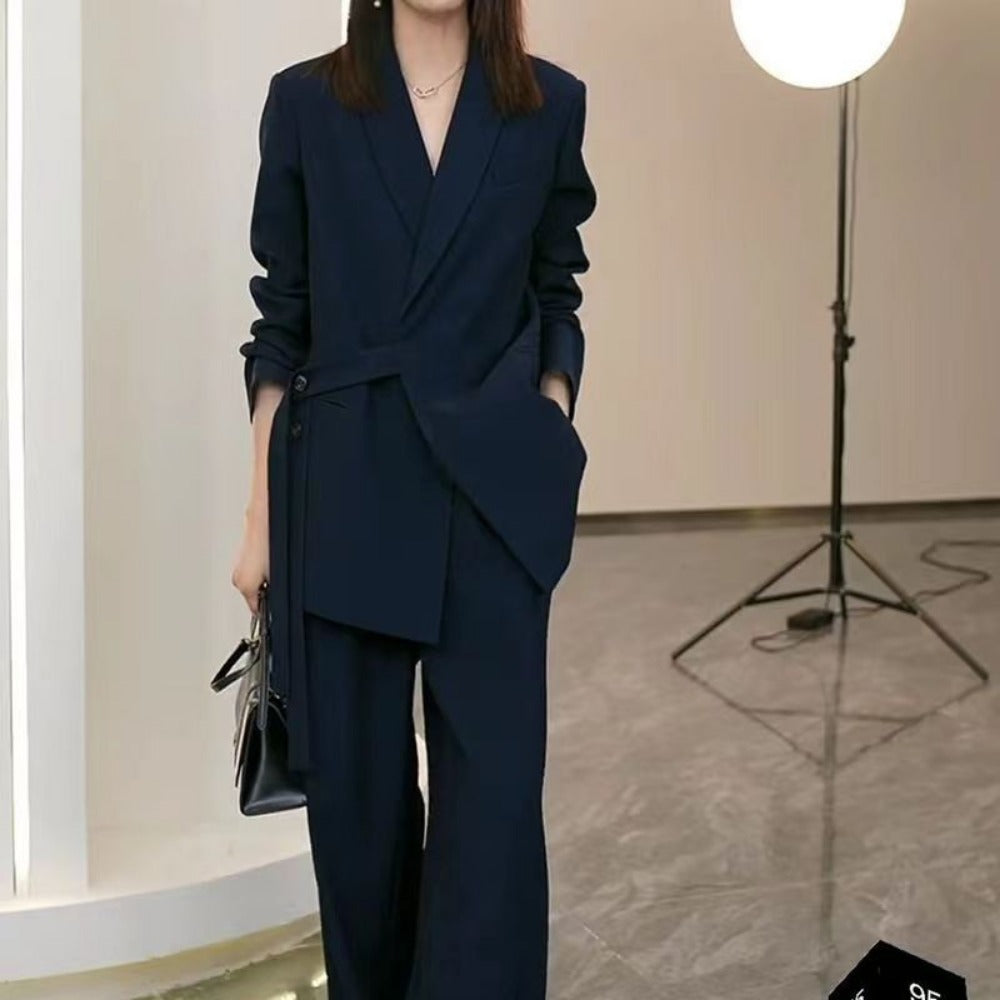 Blazer and Wide Leg Pants Set for Women - Ines