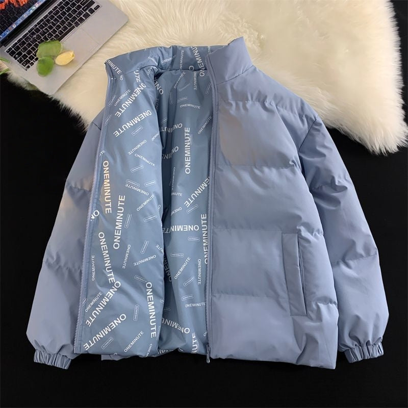 Reversible Puffer Jacket with Zipper for Women - Rosalinda